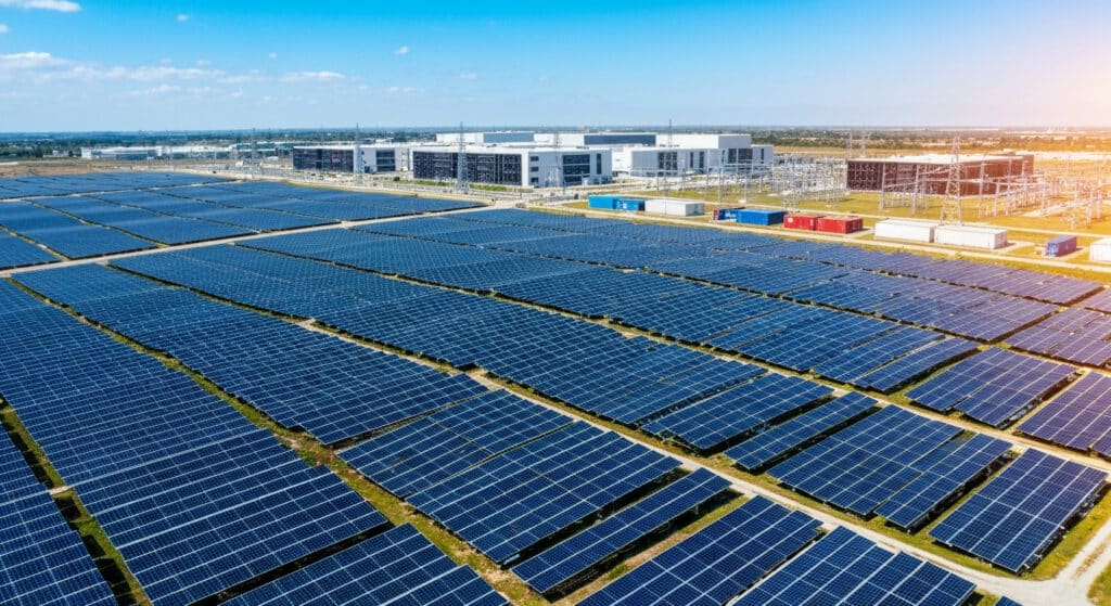 Large-scale solar arrays