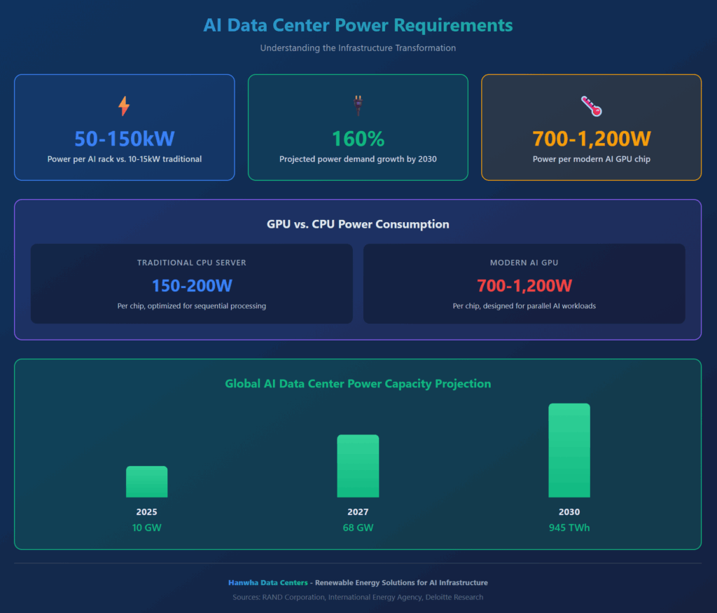AI data center Power requirements