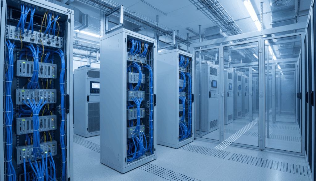 Hot aisle/cold aisle containment