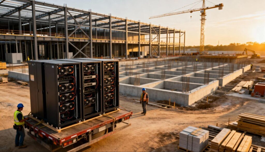 construction of data center facilities generates massive carbon footprints