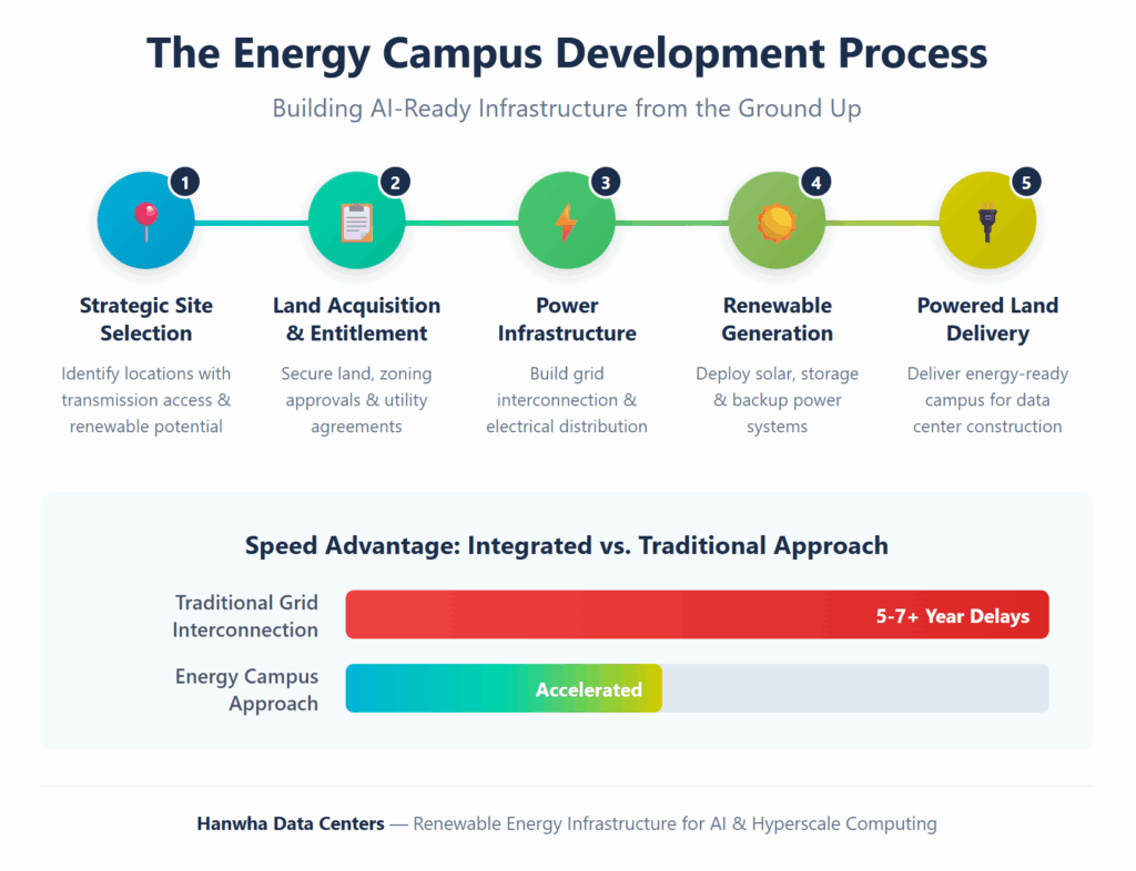 The energy campus development process