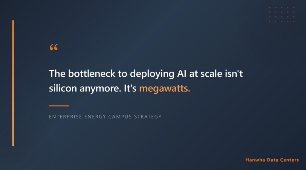 Enterprise energy campus strategy